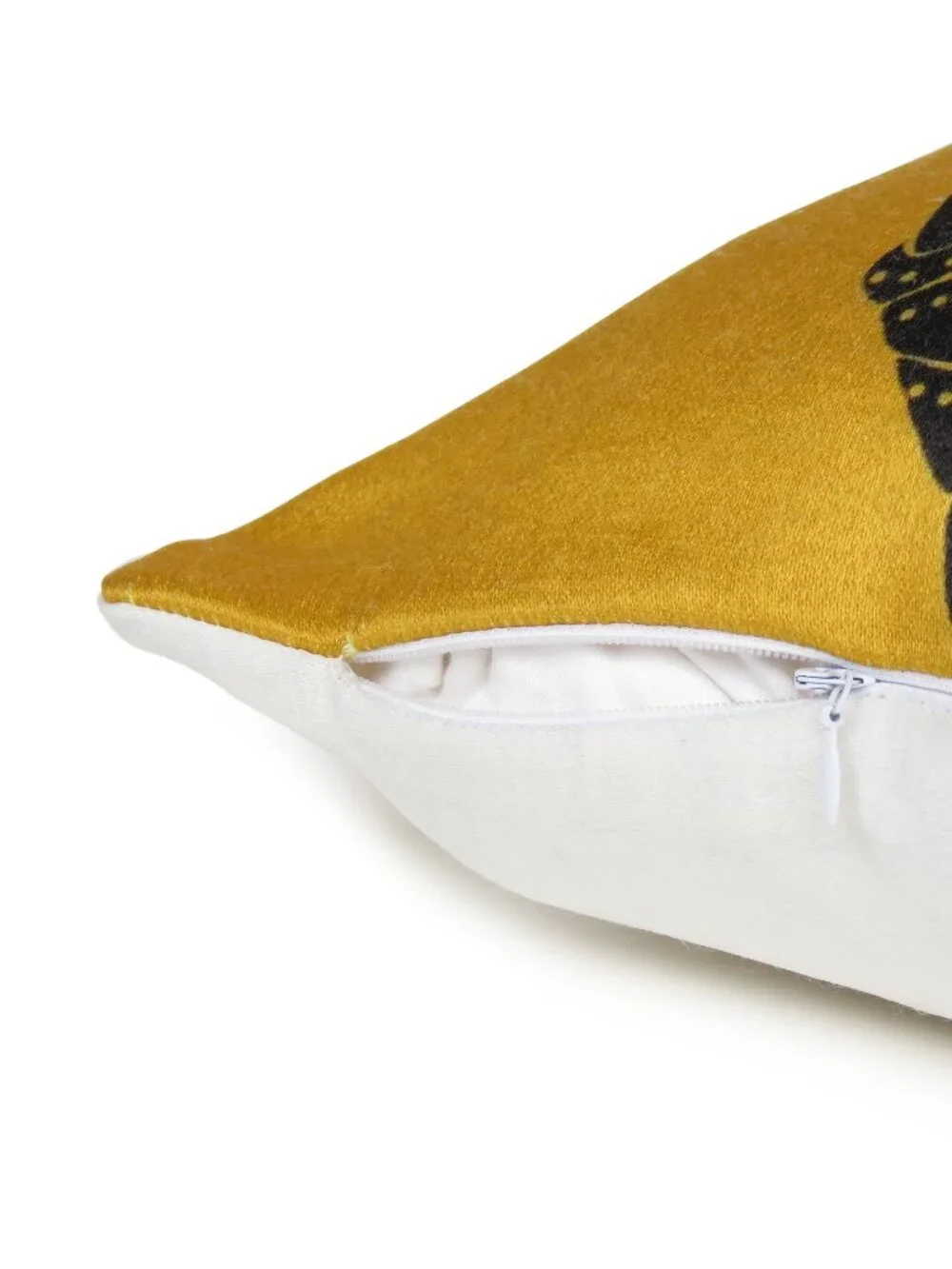 Oussum Yellow Lady Printed Cotton Cushion Cover Boho Pillow case Set Of 2